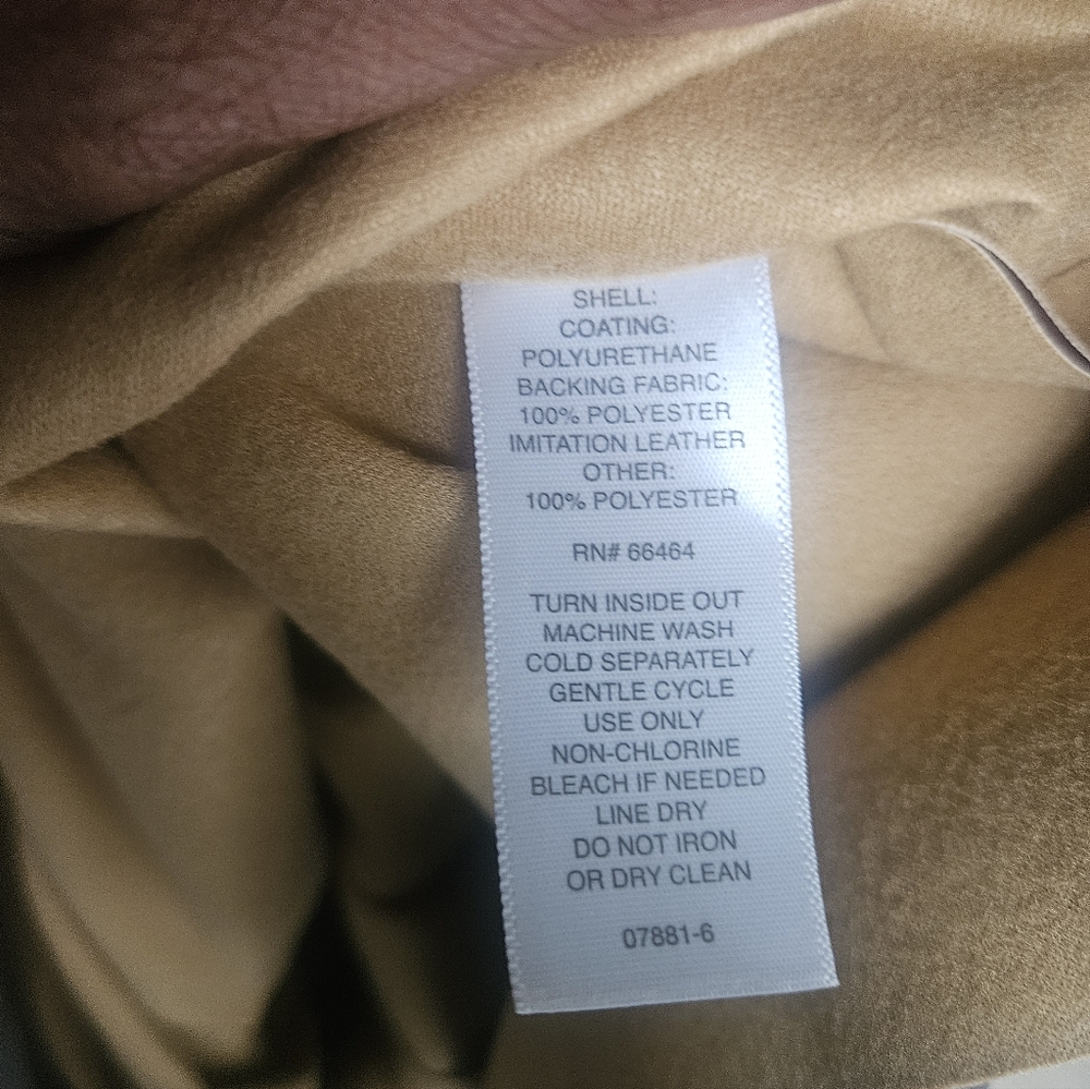 Liz Claiborne Midi Dress Faux Leather - Picture 6 of 7